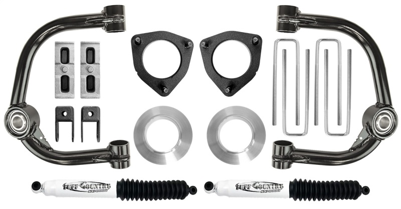 Chevrolet 1500 Suspension Lift Kit - Tuff Country - 4 in. Lift Kit w/ Upper Control Arms & Shocks - `19-`23 Chevrolet 1500 Suspension Lift Kit - Tuff Country - 4 in. Lift Kit w/ Upper Control Arms & Shocks - `19-`23